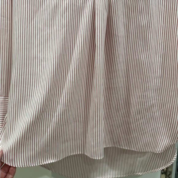 Ann Taylor Red and White Striped Blouse, size M - Picture 5 of 10